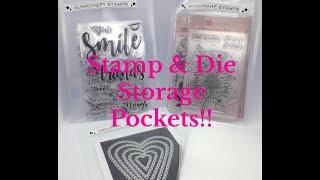 AMAZING FIND!!! Stamp & Die Storage Pockets!