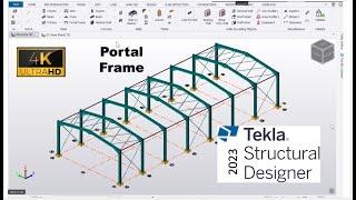 Portal Frame in Tekla Structural Designer EUROCODE UK