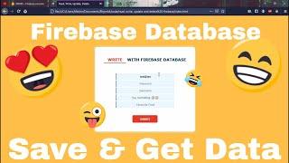 How to WRITE, READ, UPDATE and DELETE data with Firebase database using JavaScript