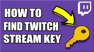 How to FIND your TWITCH STREAM KEY to use WITH OBS (EASY METHOD)(2019)