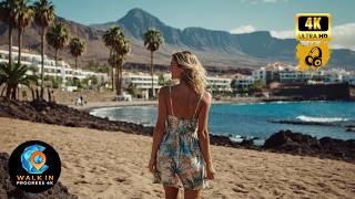 Exploring Tenerife South Beaches  [Canary Islands ] 4K Coastal Walk