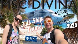 MSC Divina 2024 Full Ship Tour Plus Tips Tricks & Honest Review of MSC Cruises Port Miami Ocean Cay