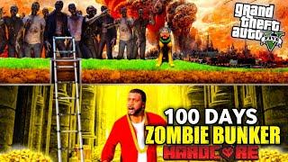 100 DAYS IN A BUNKER IN A ZOMBIE APOCALYPSE IN GTA 5