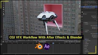 Blender CGI VFX Tutorial | CGI Ads  Using After Effects and Blender