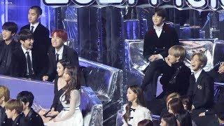 171202 방탄소년단 (BTS),엑소,트와이스 - 슈가x수란, 핫트렌드상 리액션 Reaction [전체] 직캠 Fancam (2017 멜론 뮤직 어워드) by Mera