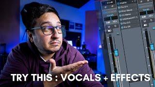 Try this! Bus your vocals with some sends for crazy effects / Mixing Vocals