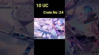 Glacier Scarl Crate opening for 10 UC BGMI #bgmi #bgmilive #bgmishorts #luckycrateopening