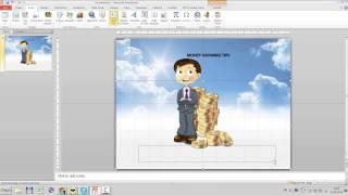 Wrap text around an object in PowerPoint 2010
