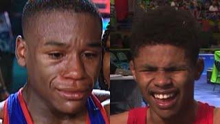 Floyd Mayweather and Shakur Stevenson’s reaction to losing in the Olympics