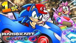 ⭐️ Sonic & Amy RACE in Mario Kart 8 LIVE!!