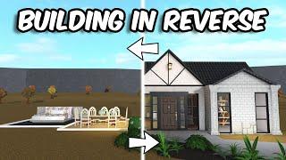 BUILDING A HOUSE IN REVERSE on BLOXBURG