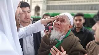 For the first time in the history of Saudi Arabia in Medina, this blind Sheikh appears