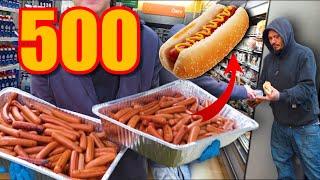 500 Hot Dogs BBQ For Homeless Community!!