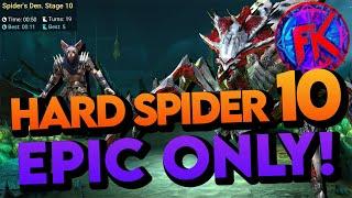 Hard Spider 10 Epic Only 50 Second! Turn Attack Tournament | Raid: Shadow Legends