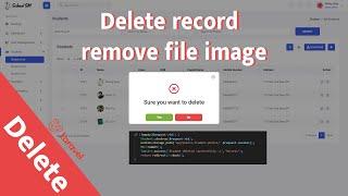 Delete record and remove file in storage Laravel 9
