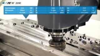 MTE Bettfraesmaschine - Schwerzerspanung Messerkopf Ø 100