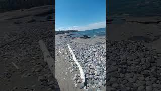 Lake Superior coastline in a side by side