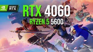 RTX 4060 · Ryzen 5 5600 · Performance Mode ·  · Benchmark (Fortnite Chapter 6 Season 1)