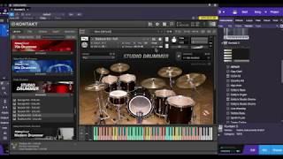 Properly route Kontakt Drums to get a great drum sound in Studio One