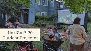 NexiGo PJ20 Outdoor Projector Review | Movie Projector with WiFi and Bluetooth 5.1