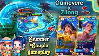 GUINEVERE X ZILONG SUMMER SKINS ARE BACK!SUMMER COUPLE GAMEPLAY!️