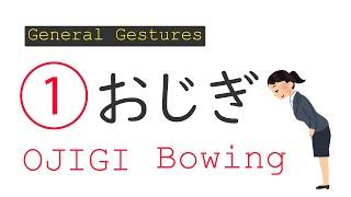 What is OJIGI ? || General Gestures 1 Bowing おじぎ