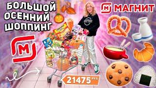 большой шоппинг в МАГНИТ! закупка продуктов на пару неделю и осенние новинки *СКУПАЮ ВСЕ*