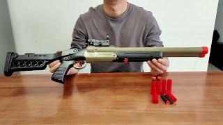 Double Barrel Shotgun Soft Bullet Toy Gun Unboxing 2024