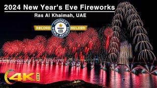 NEW YEAR 2024 | Ras Al Khaimah Fireworks, UAE (Worlds Longest 4.5Km Fireworks Display) RAKNYE2024 