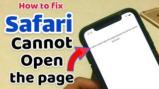How to Fix Safari cannot open the page because the server cannot be found on iPhone.