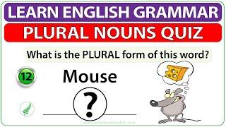 Plural Nouns Quiz | Learn English Plurals | Regular and Irregular Plural Nouns in English | ESOL