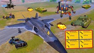 ️Jet VS Robot War in new PAYLOAD 3.0 | M202 Destroy Helicopter + Tanks PUBG Mobile