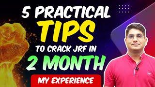 How to Crack JRF in 2 Months with 5 Practical Tips || UGC NET My Experience  Shiv Sir Vision JRF