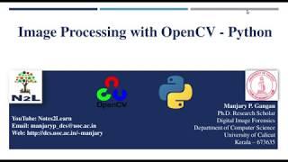 Lecture 2   Reading an image   OpenCV Python