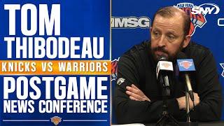 Tom Thibodeau recaps 'low energy' second-half after Knicks' 114-102 loss to the Warriors | SNY