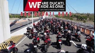 400 DUCATI RIDERS AT " WE RIDE AS ONE"