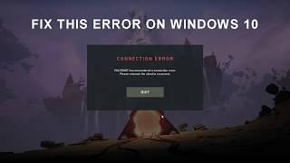 Valorant Connection Error Fix