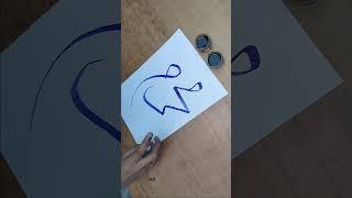 Muhammad saw name Arabic calligraphy tutorial