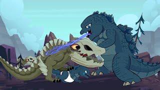 Madre Godzilla Salva a Baby Godzilla de Skullcrawlers | Animación de Godzilla