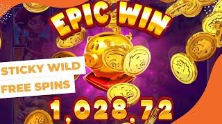 Sticky Piggy Slot Machine Epic Free Spins Win