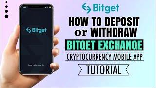How to DEPOSIT or WITHDRAW crypto on BITGET Exchange mobile app | Tutorial
