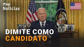 JOE BIDEN anuncia su RETIRADA de la CARRERA ELECTORAL por la PRESIDENCIA de EE.UU. | RTVE Noticias