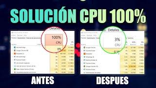 CPU 100% DE USO Windows 10 / 11 | SOLUCIÓN 2024 