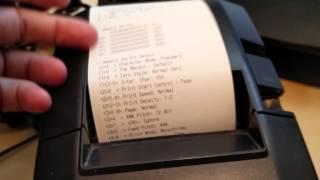 Star Micronics TSP650 POS thermal receipt printer test print