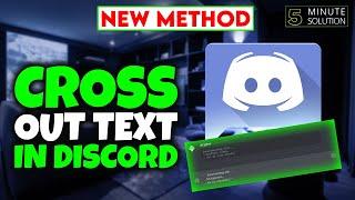 How to cross out text in Discord 2024