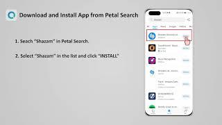 How to download and use Shazam app on Huawei HMS phone ?