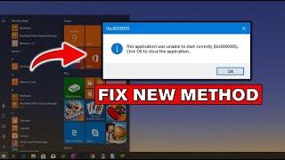 The application was unable to start correctly 0xc0000005 and 0xc00000e5 Windows 11