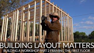 FRAMING A TWO STORY WORK SHED