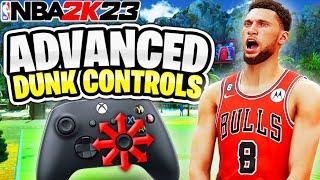 NBA 2K23 How to Dunk with NEW Dunk Meter & Right Stick : More Contact Dunks + Standing Dunks !