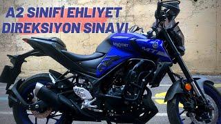 A2 MOTOR EHLİYETİ NASIL ALINIR? SINAV NASIL OLUR? GÜNCEL A2 EHLİYET DİREKSİYON SINAVI #a2ehliyet